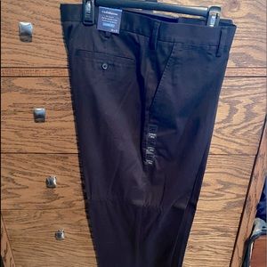 NWT Croft and Barrow classic black khakis 38/32